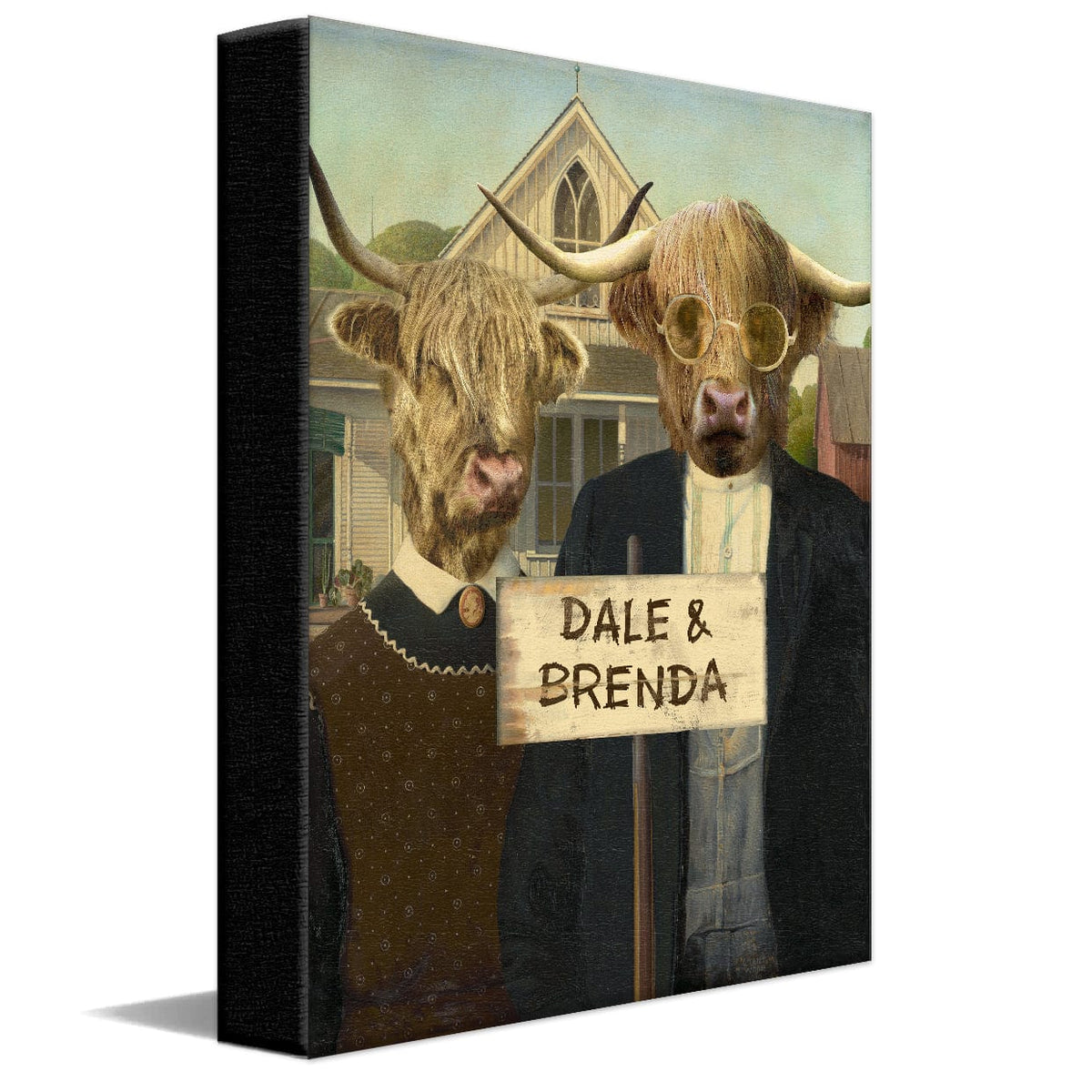 Personal-Prints art 11&quot;x14&quot; Stretched Canvas Highland Gothic
