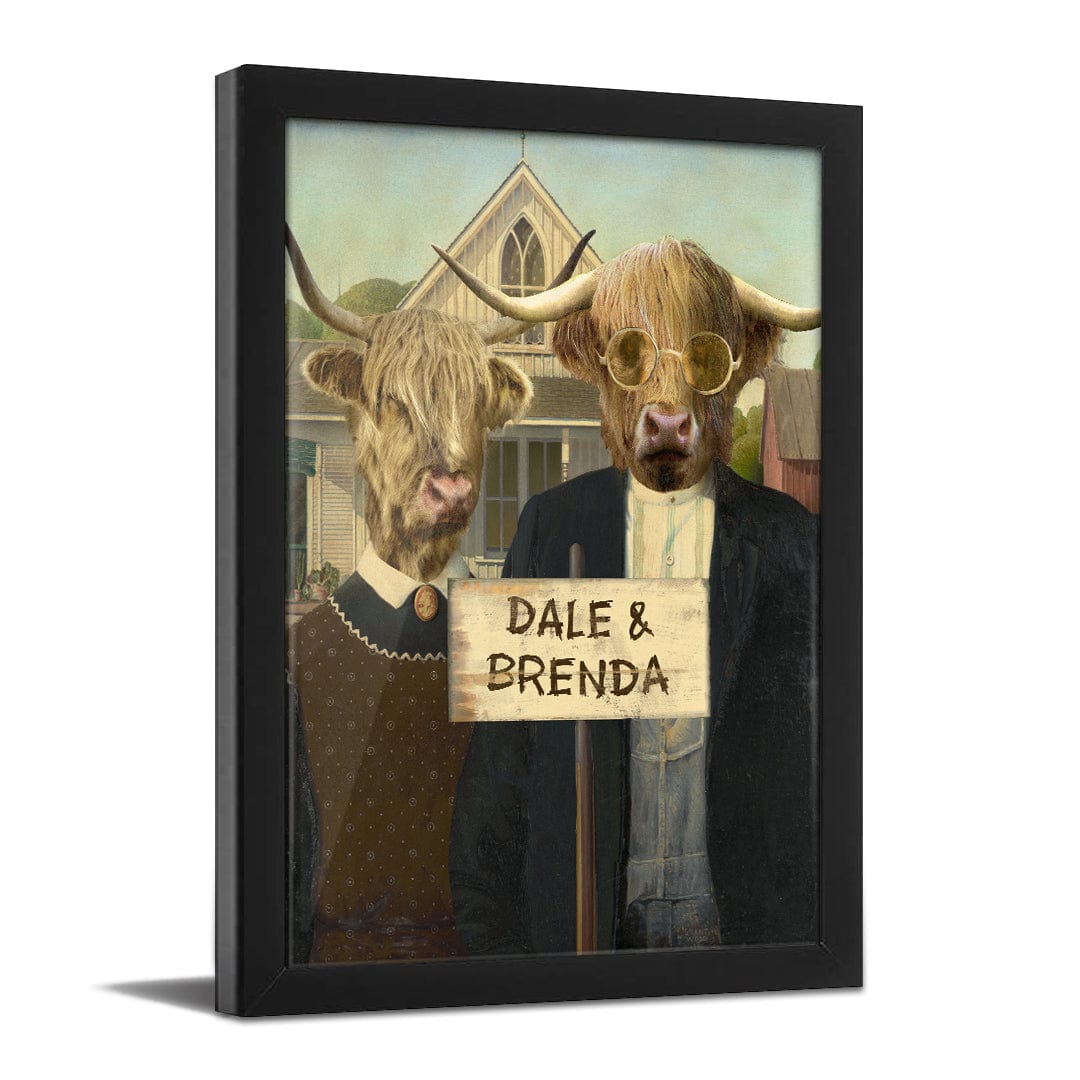 Personal-Prints art 11&quot;x14&quot; Framed Paper Print Highland Gothic