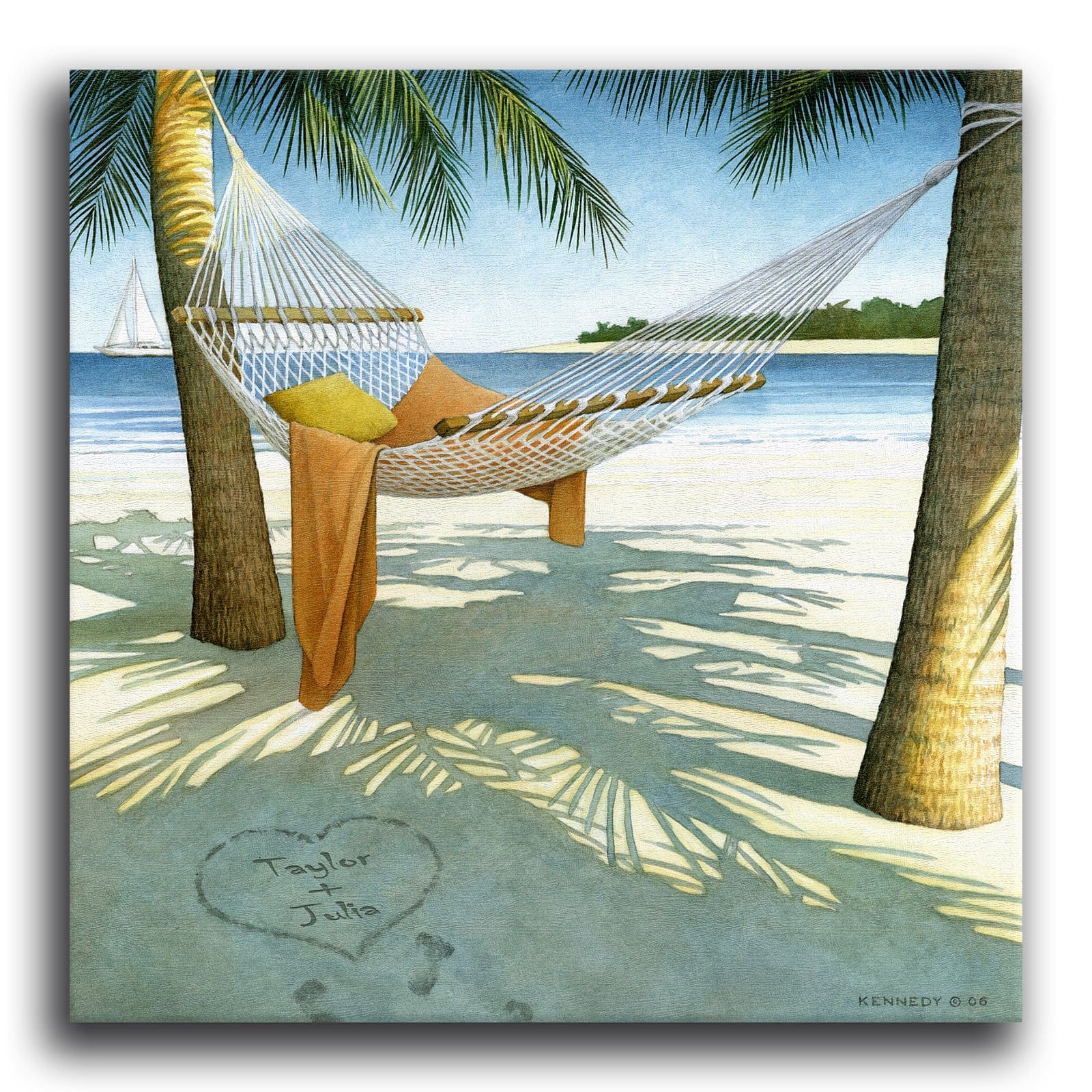 Personal-Prints art 24"x24" Stretched Canvas Island Dreams
