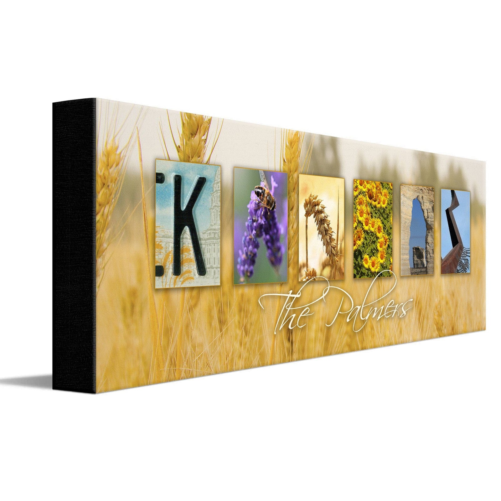 Personal-Prints art KANSAS - State Name Art