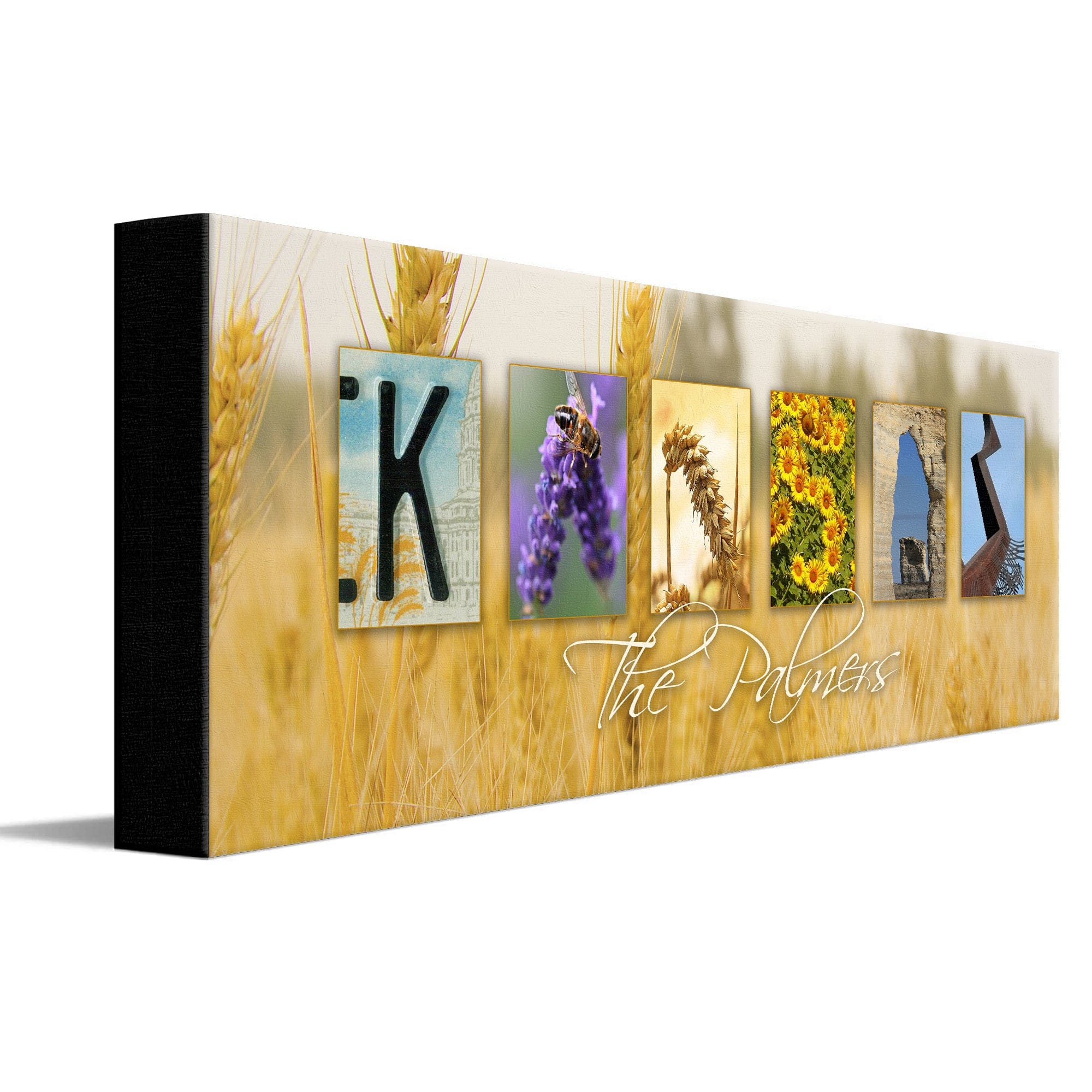 Personal-Prints art KANSAS - State Name Art