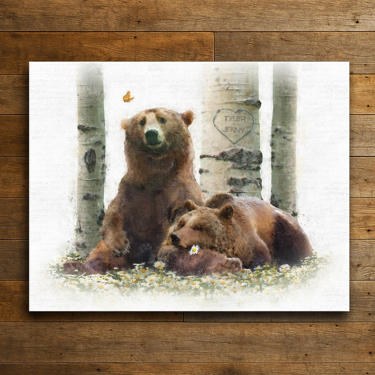 Personal-Prints art 16&quot;x20&quot; Stretched Canvas Kodiak Moment