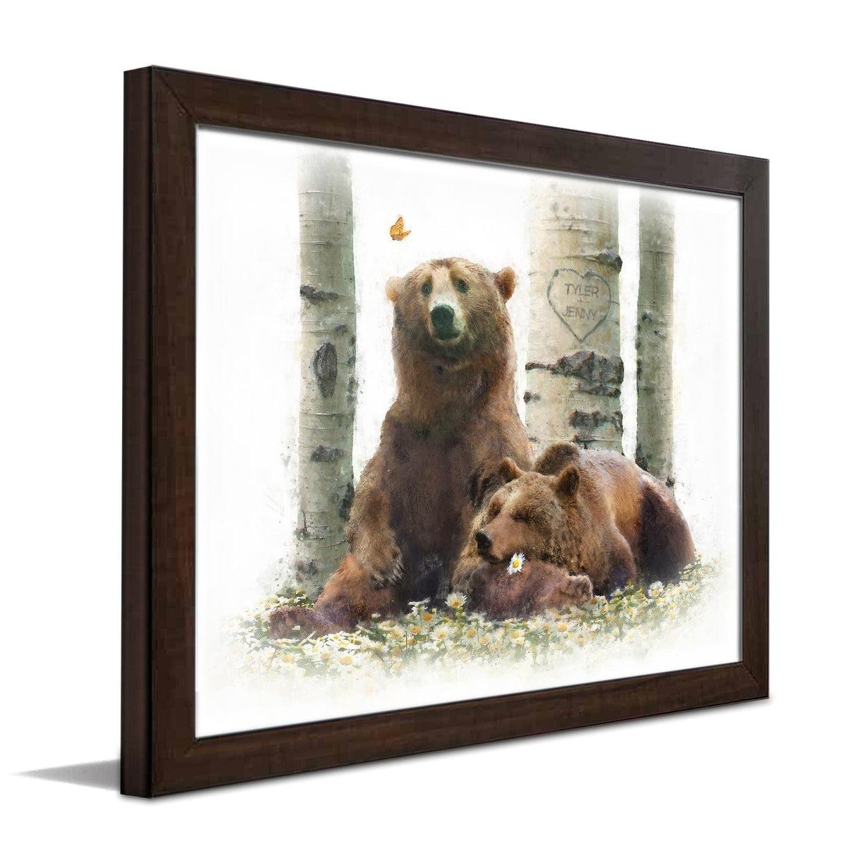 Personal-Prints art 11&quot;x14&quot; Framed Paper Print Kodiak Moment