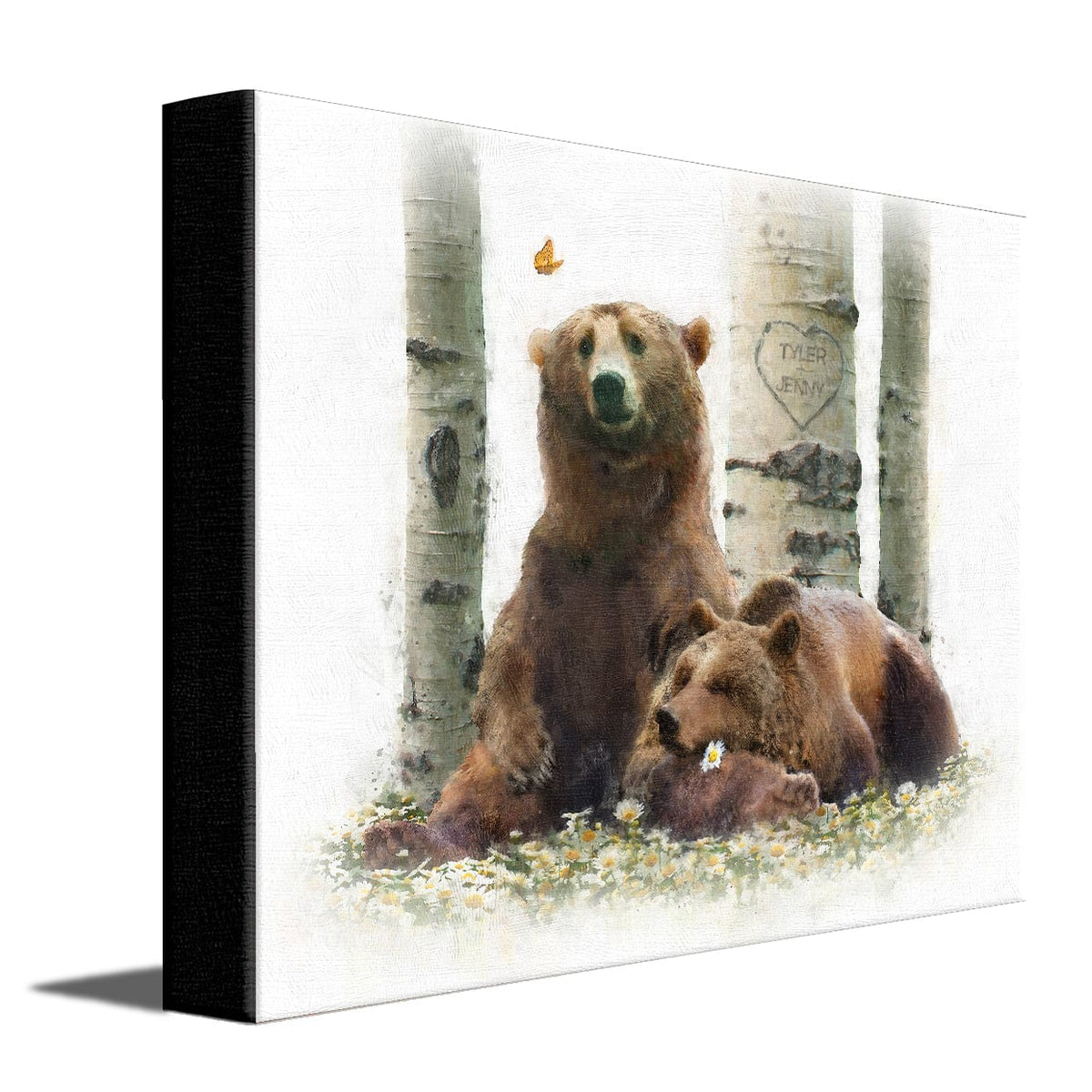 Personal-Prints art 11&quot;x14&quot; Stretched Canvas Kodiak Moment