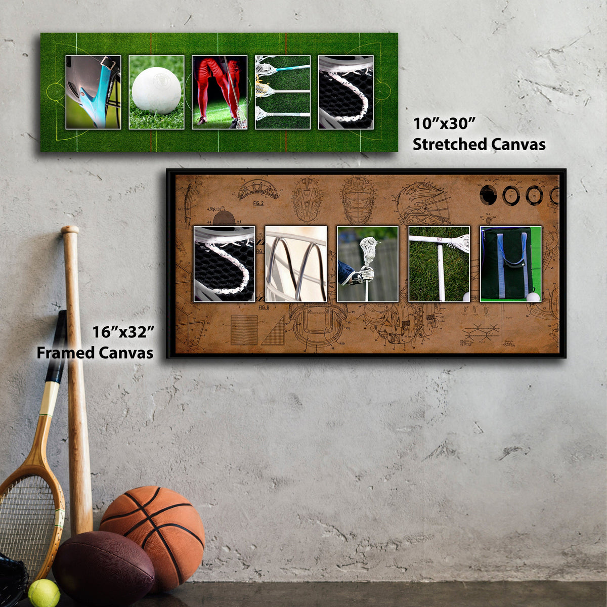 Personal-Prints art Lacrosse Name Art Print