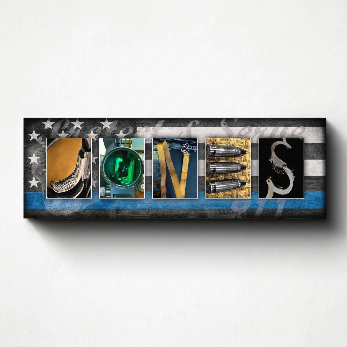 Personal-Prints art Law Enforcement Officer Letter Name Print