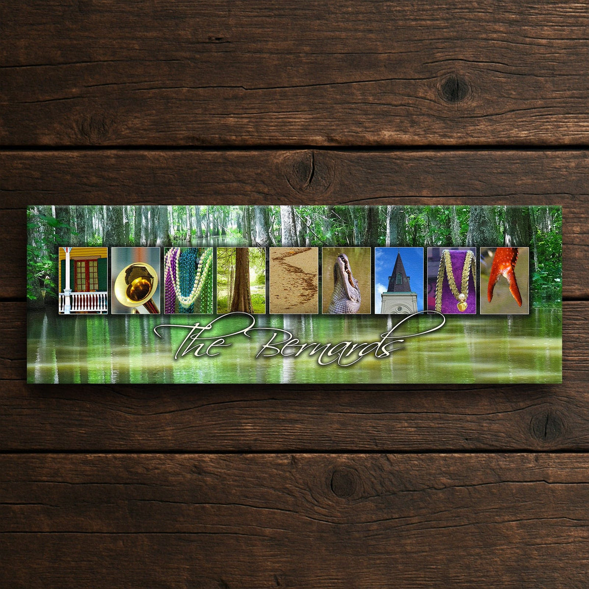 Personal-Prints art LOUISIANA - State Name Art