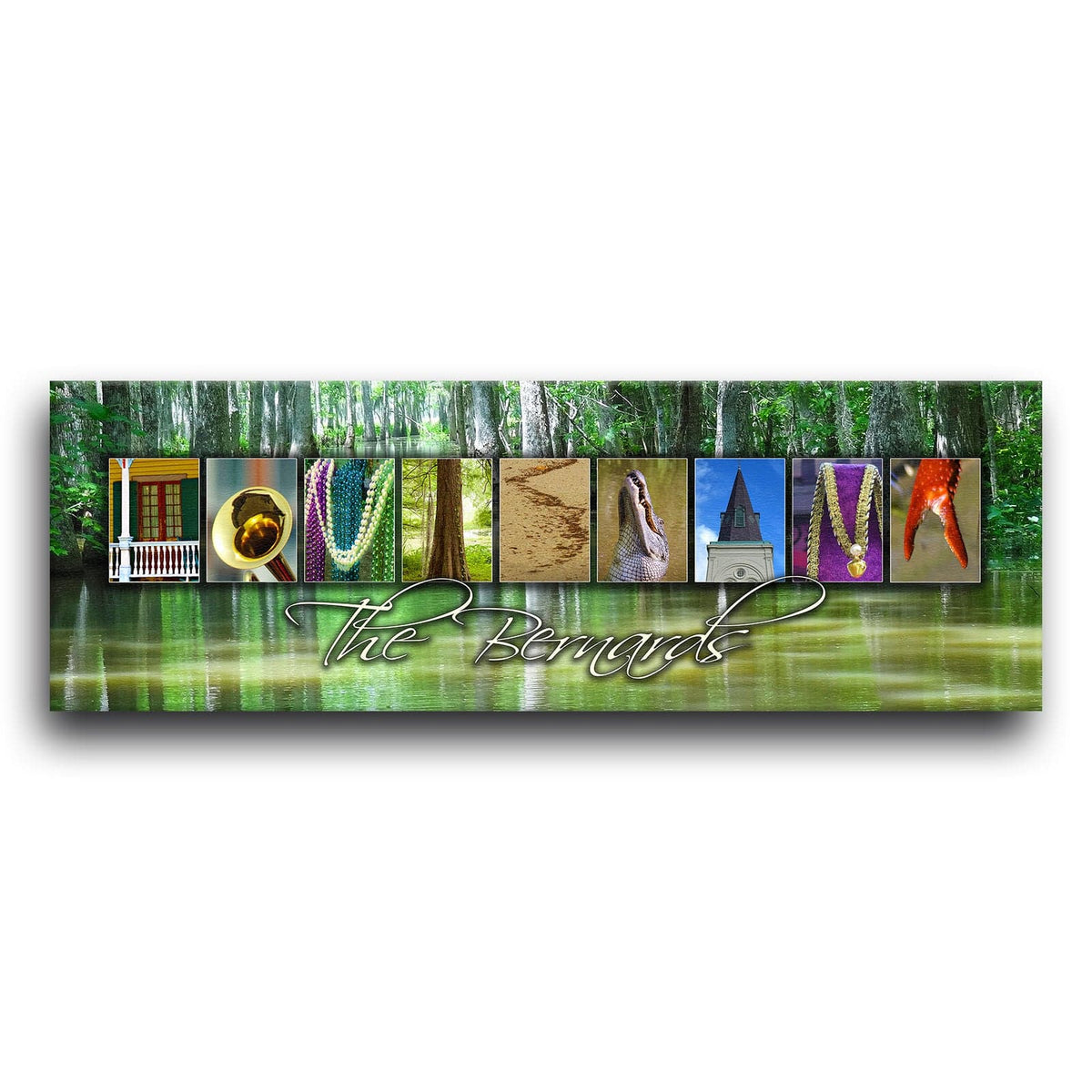 Personal-Prints art LOUISIANA - State Name Art