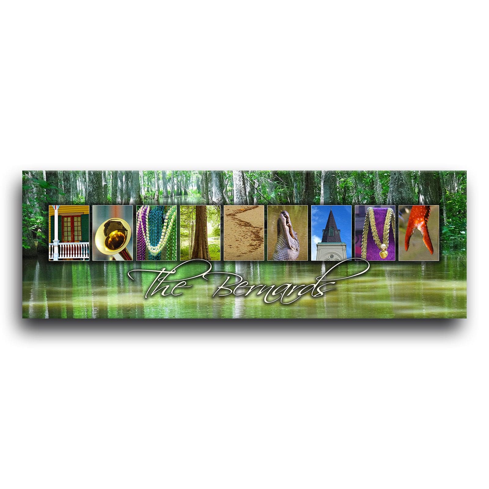 Personal-Prints art LOUISIANA - State Name Art