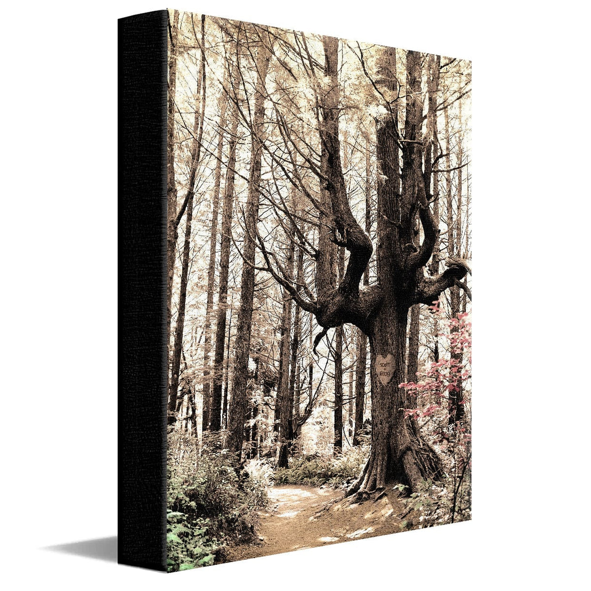 Personal-Prints art 11&quot;x14&quot; Stretched Canvas Love Is a Path to the Heart