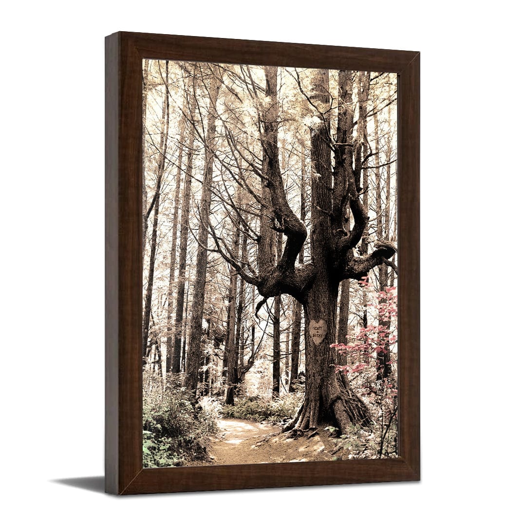 Personal-Prints art 11&quot;x14&quot; Framed Paper Print Love Is a Path to the Heart