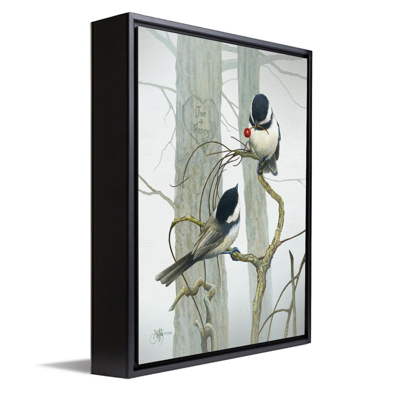 Personal-Prints art 12"x16" Float Framed Canvas Love is in The Air