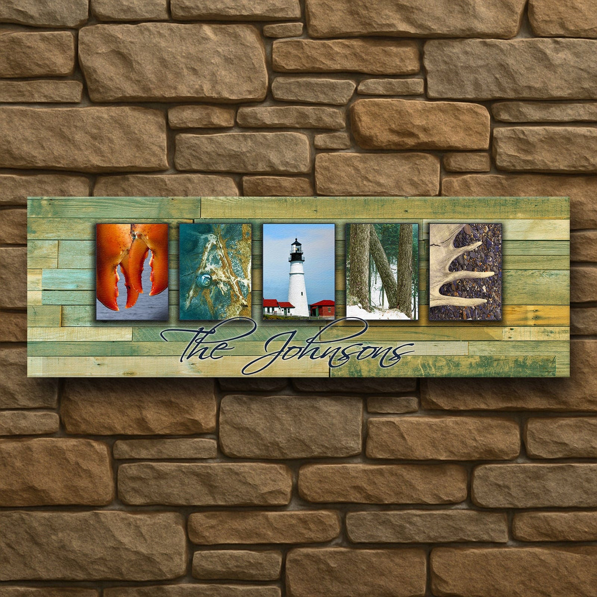 Personal-Prints art MAINE - State Name Art
