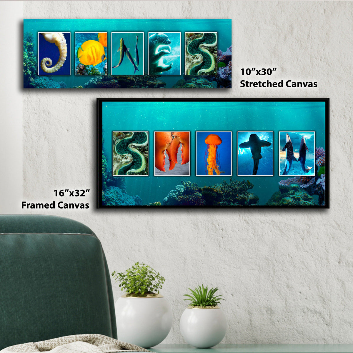 Personal-Prints art Marine Life Name Art Print