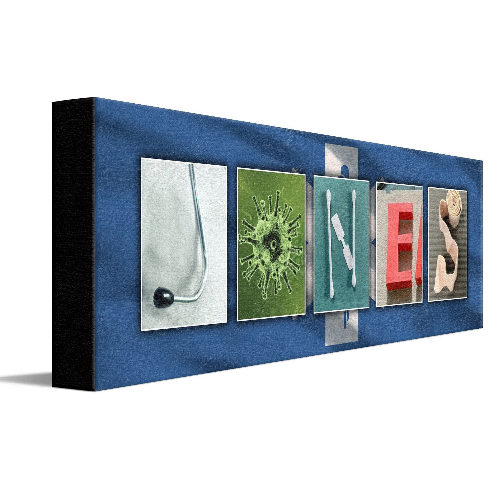 Personal-Prints art 6"x18" Stretched Canvas Medical Name Art