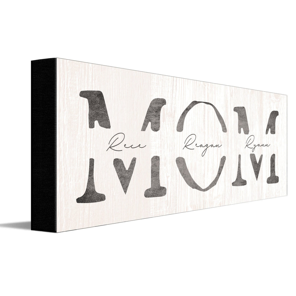 Personal-Prints art 6&quot;x18&quot; Stretched Canvas Mom &amp; Children Personalized Sign