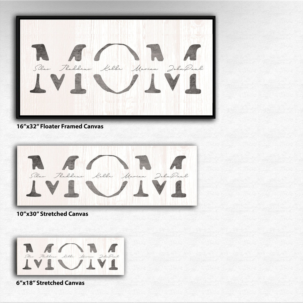 Personal-Prints art Mom &amp; Children Personalized Sign