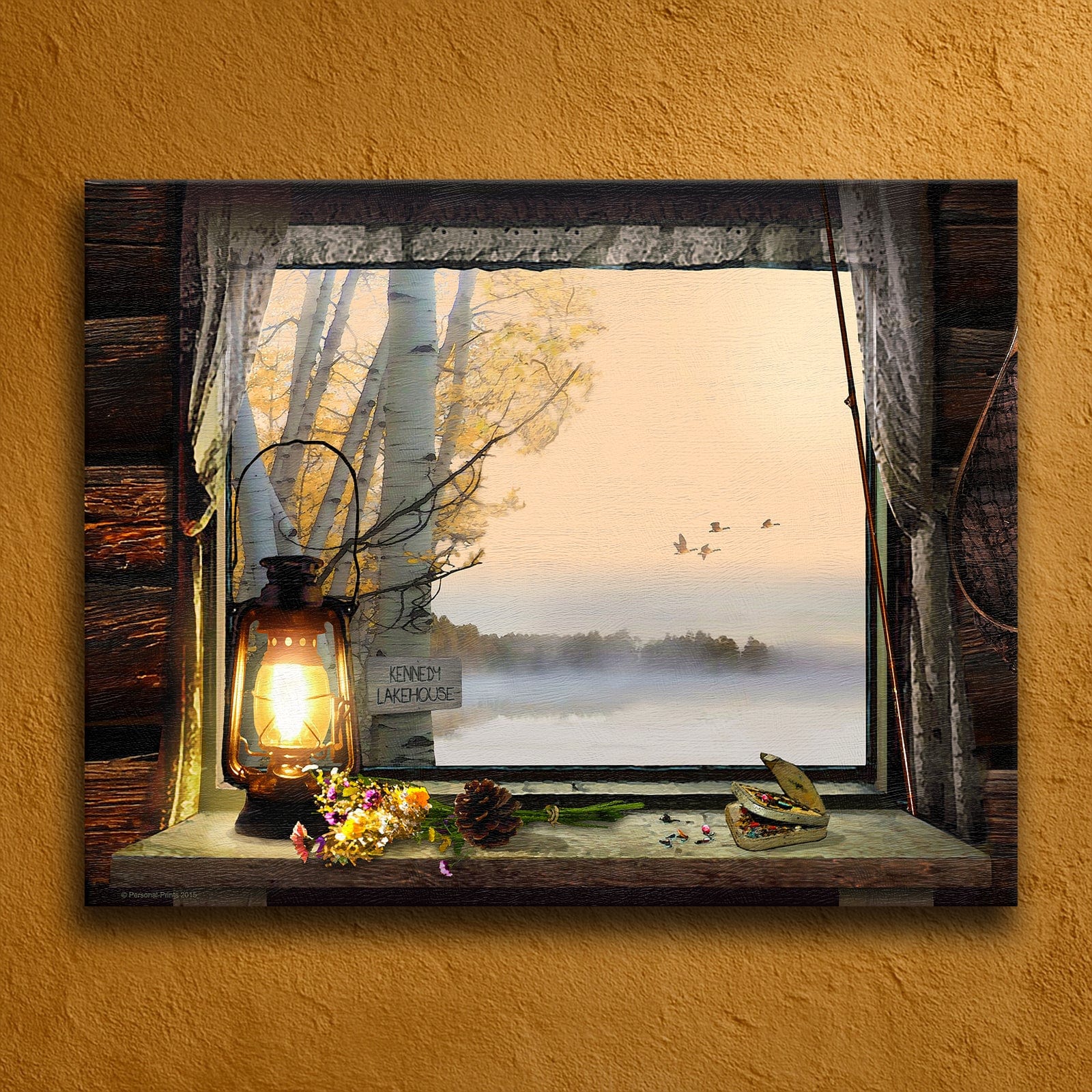 Personal-Prints art 16"x20" Stretched Canvas Morning View