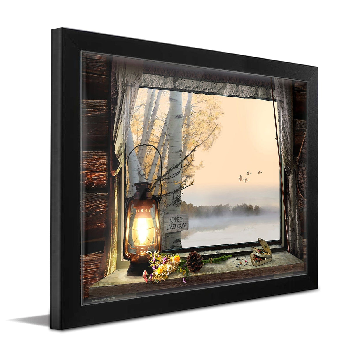 Personal-Prints art 11&quot;x14&quot; Framed Paper Print Morning View