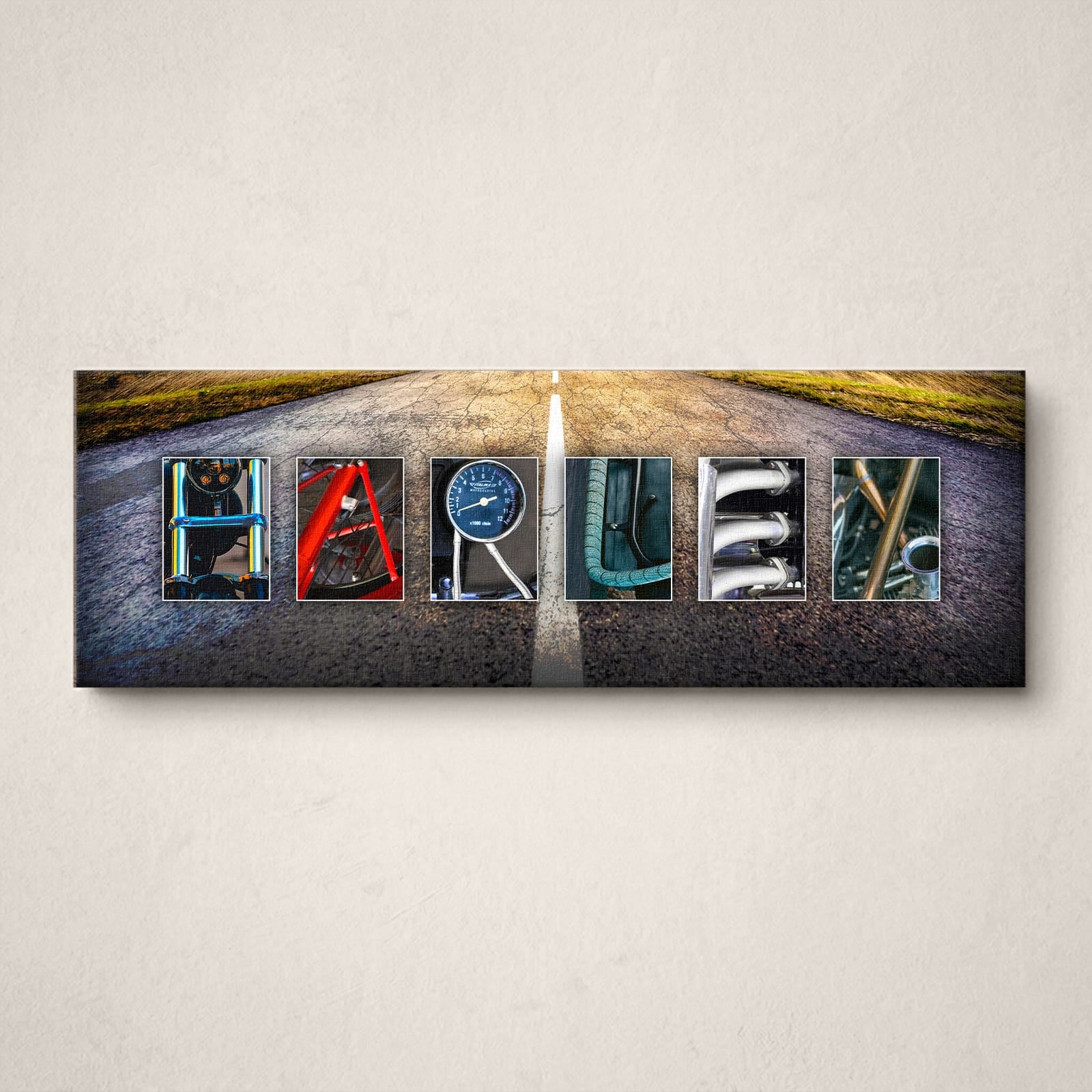 Personal-Prints art Motorcycle Letters Name Print