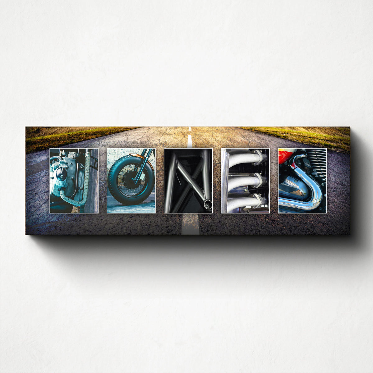 Personal-Prints art Motorcycle Letters Name Print