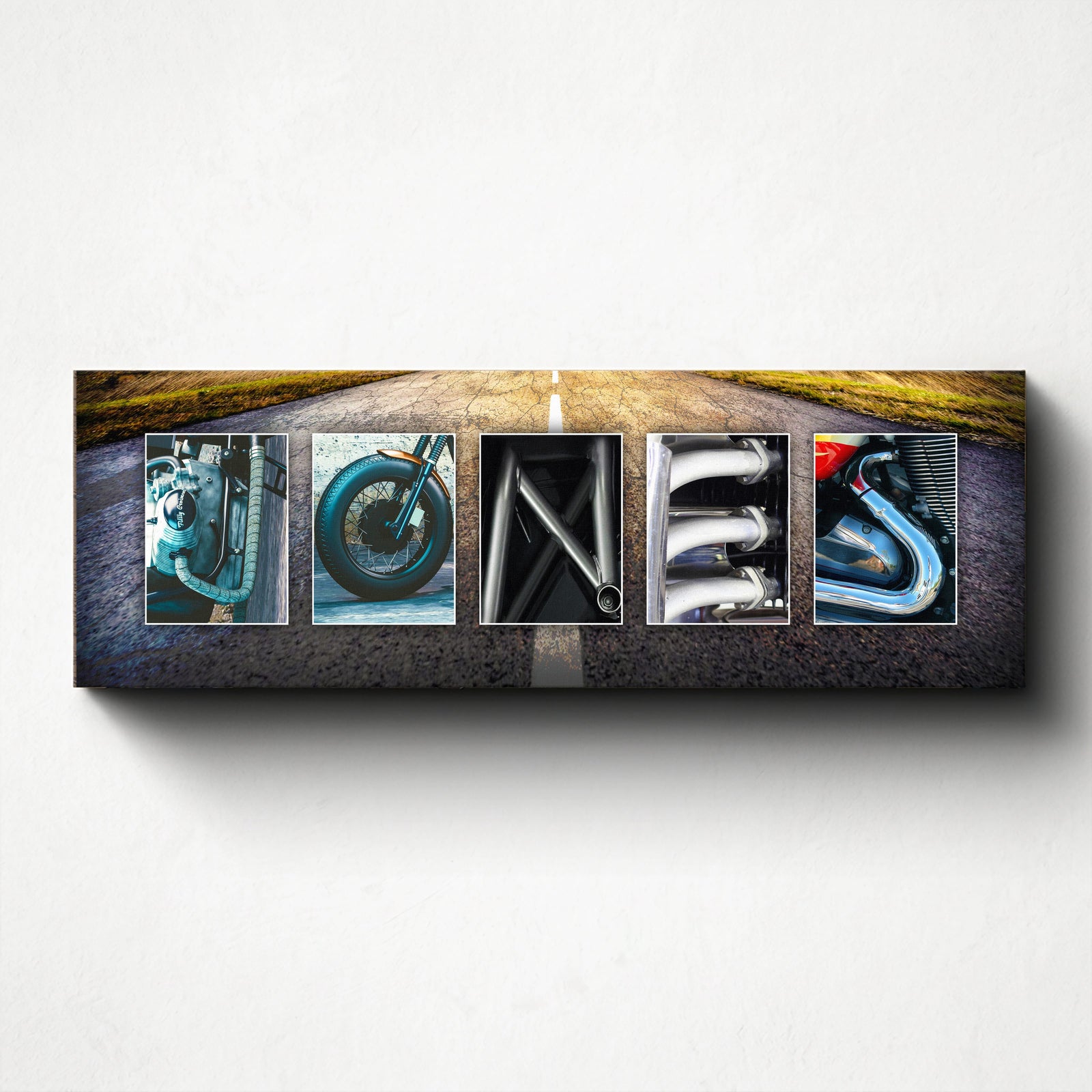 Personal-Prints art Motorcycle Letters Name Print