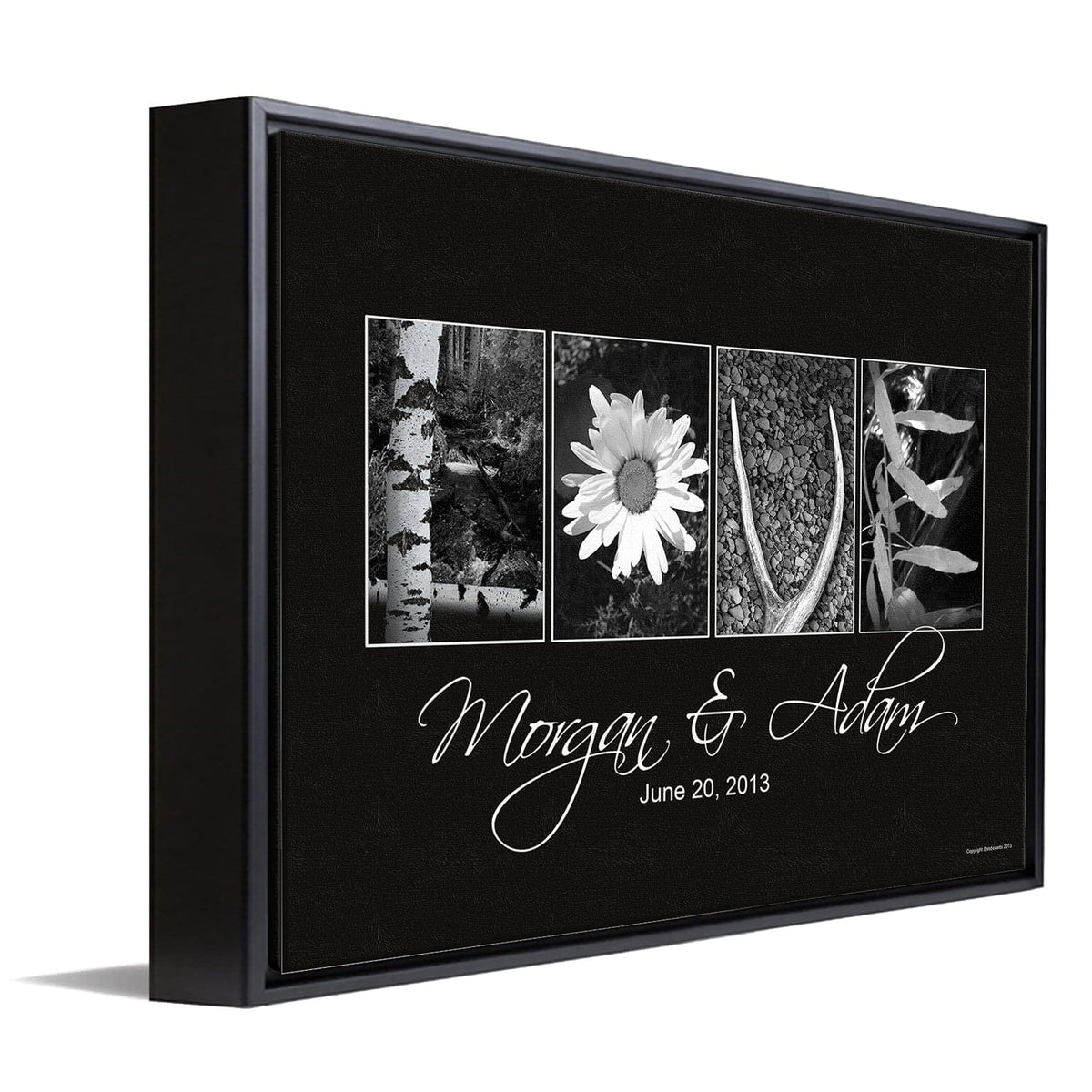 Personal-Prints art 12&quot;x16&quot; Float Framed Canvas Nature Love Letters