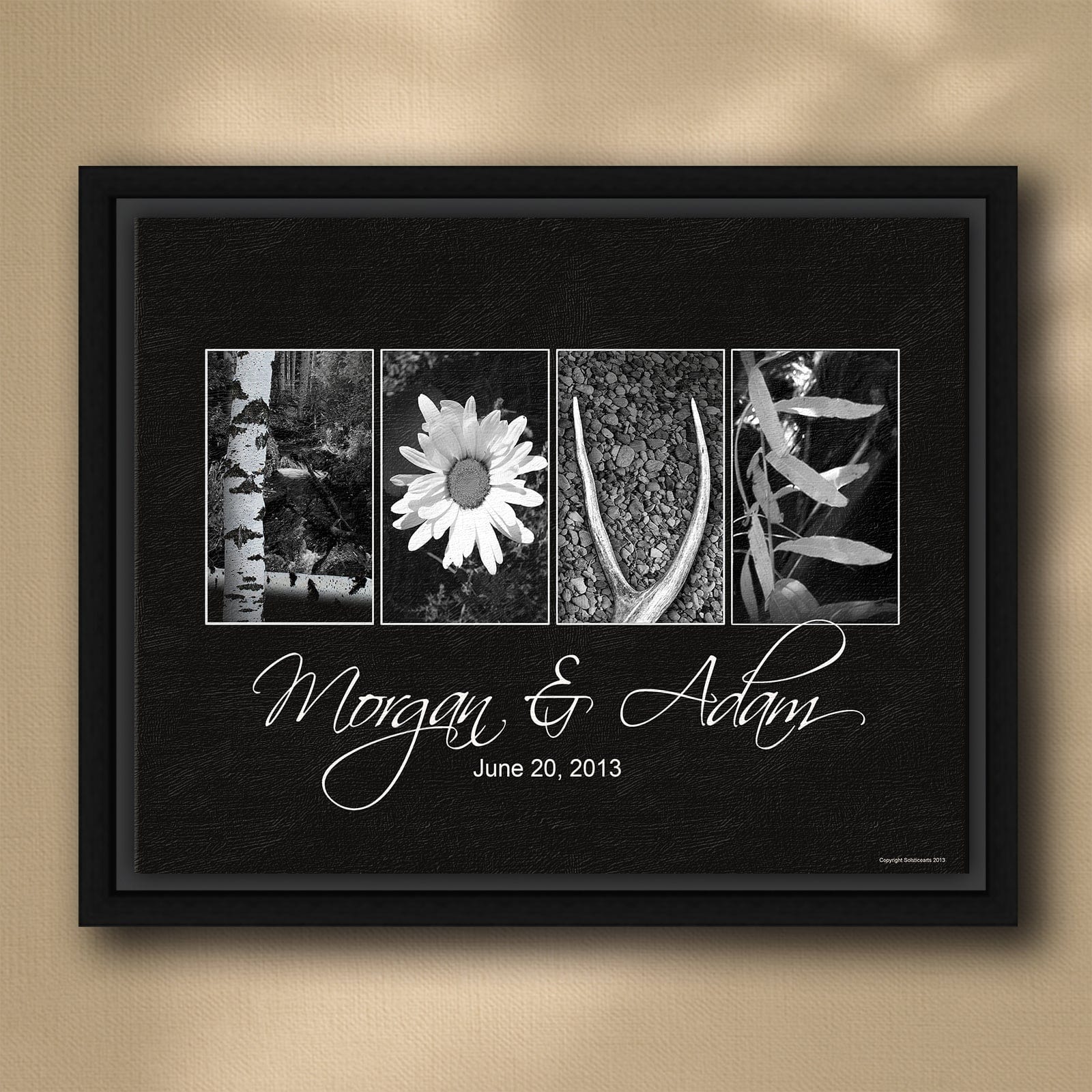 Personal-Prints art 20"x24" Float Framed Canvas Nature Love Letters