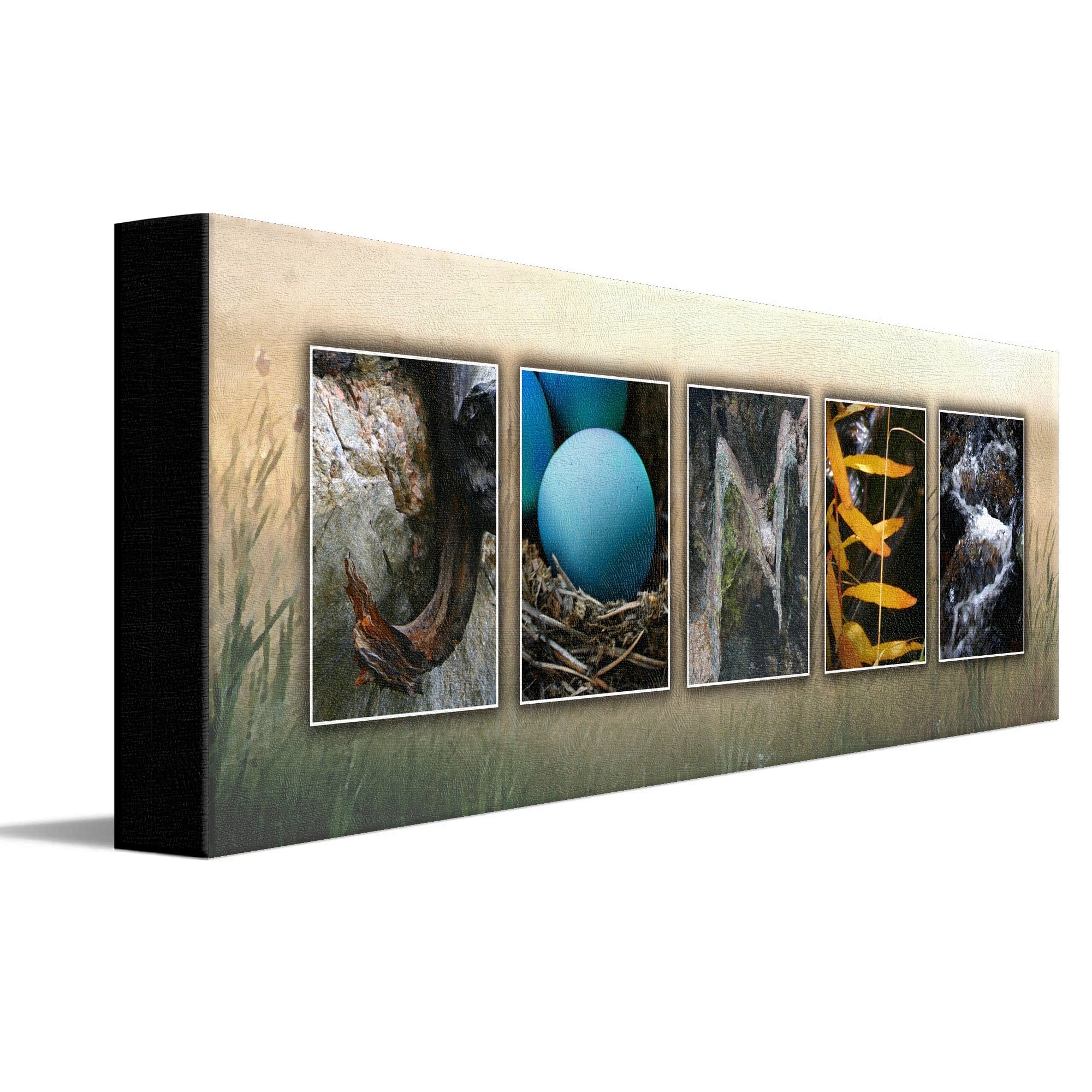 Personal-Prints art 6"x18" Stretched Canvas Nature Wilderness Name Art