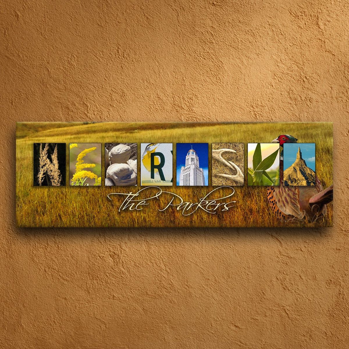 Personal-Prints art NEBRASKA - State Name Art