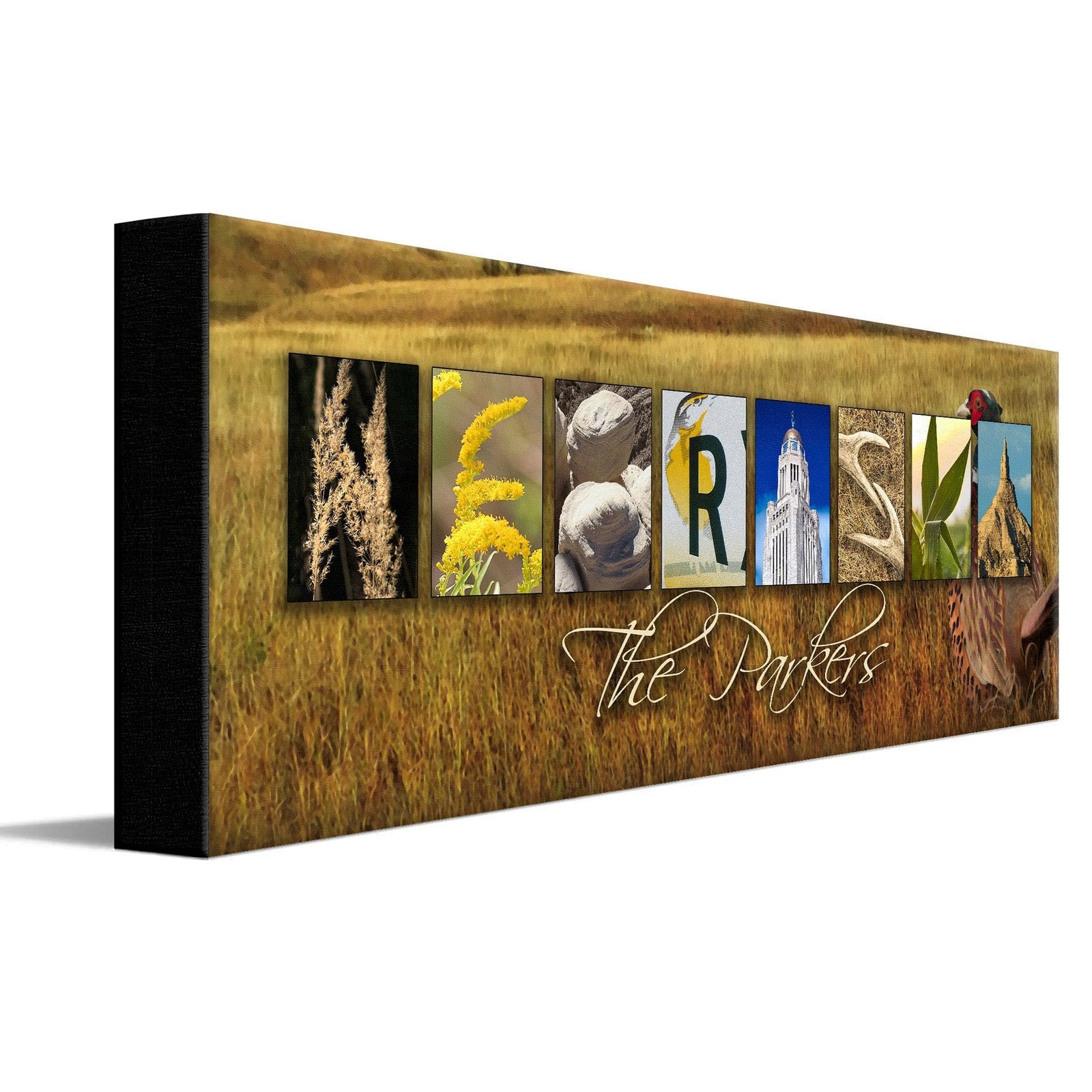 Personal-Prints art NEBRASKA - State Name Art