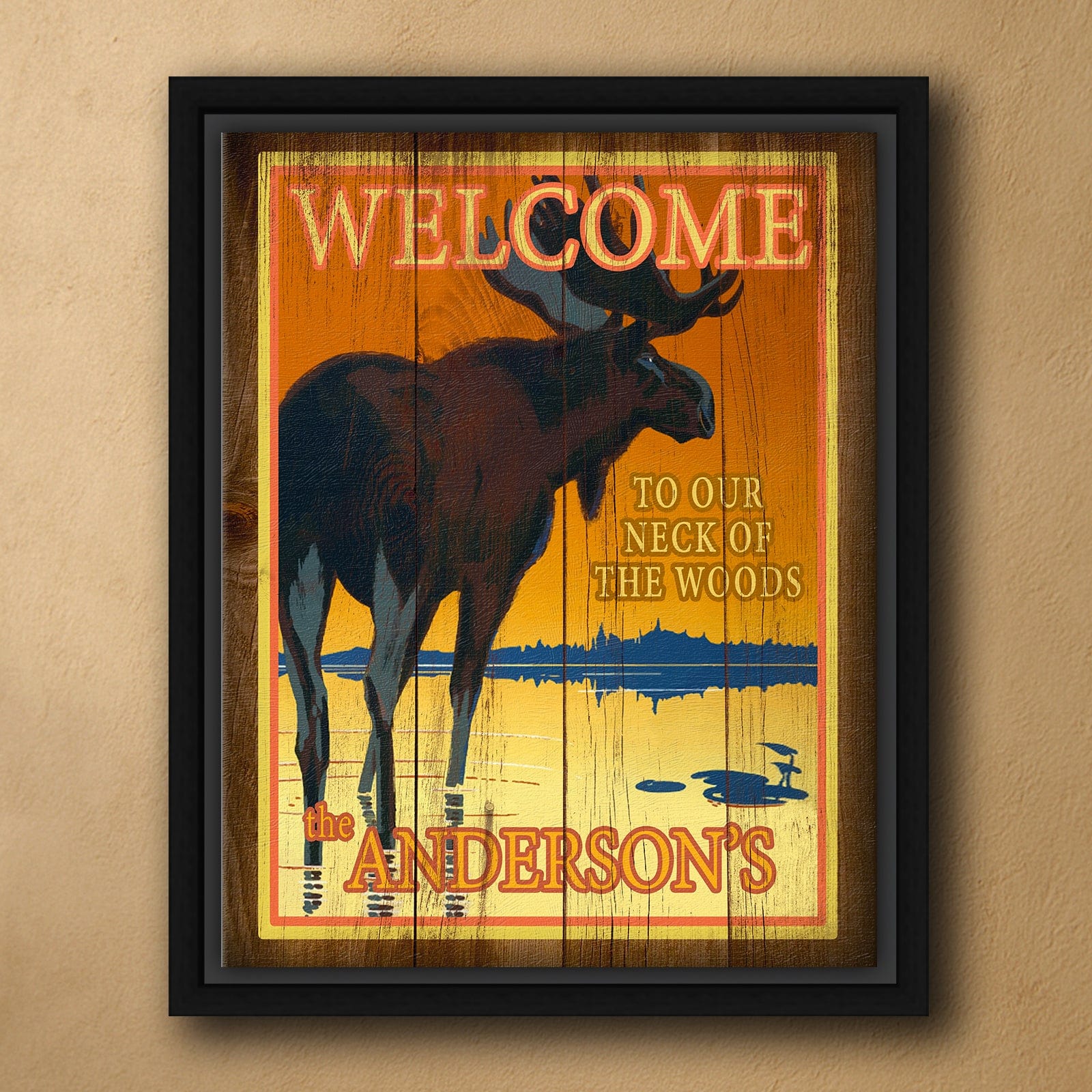 Personal-Prints art 20"x24" Float Framed Canvas Neck of the Woods