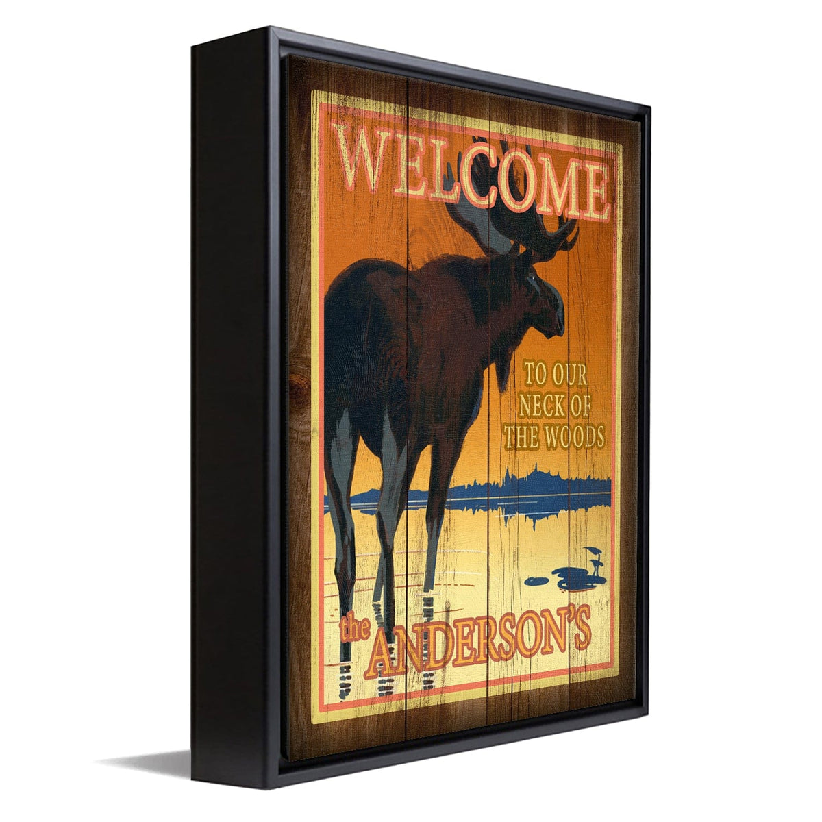 Personal-Prints art 12&quot;x16&quot; Float Framed Canvas Neck of the Woods