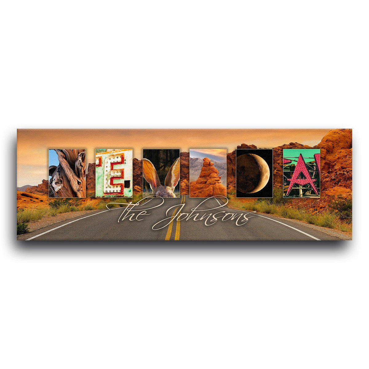 Personal-Prints art NEVADA - State Name Art