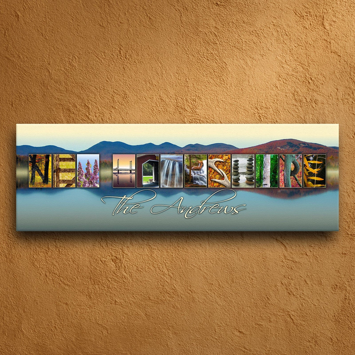 Personal-Prints art NEW HAMPSHIRE - State Name Art