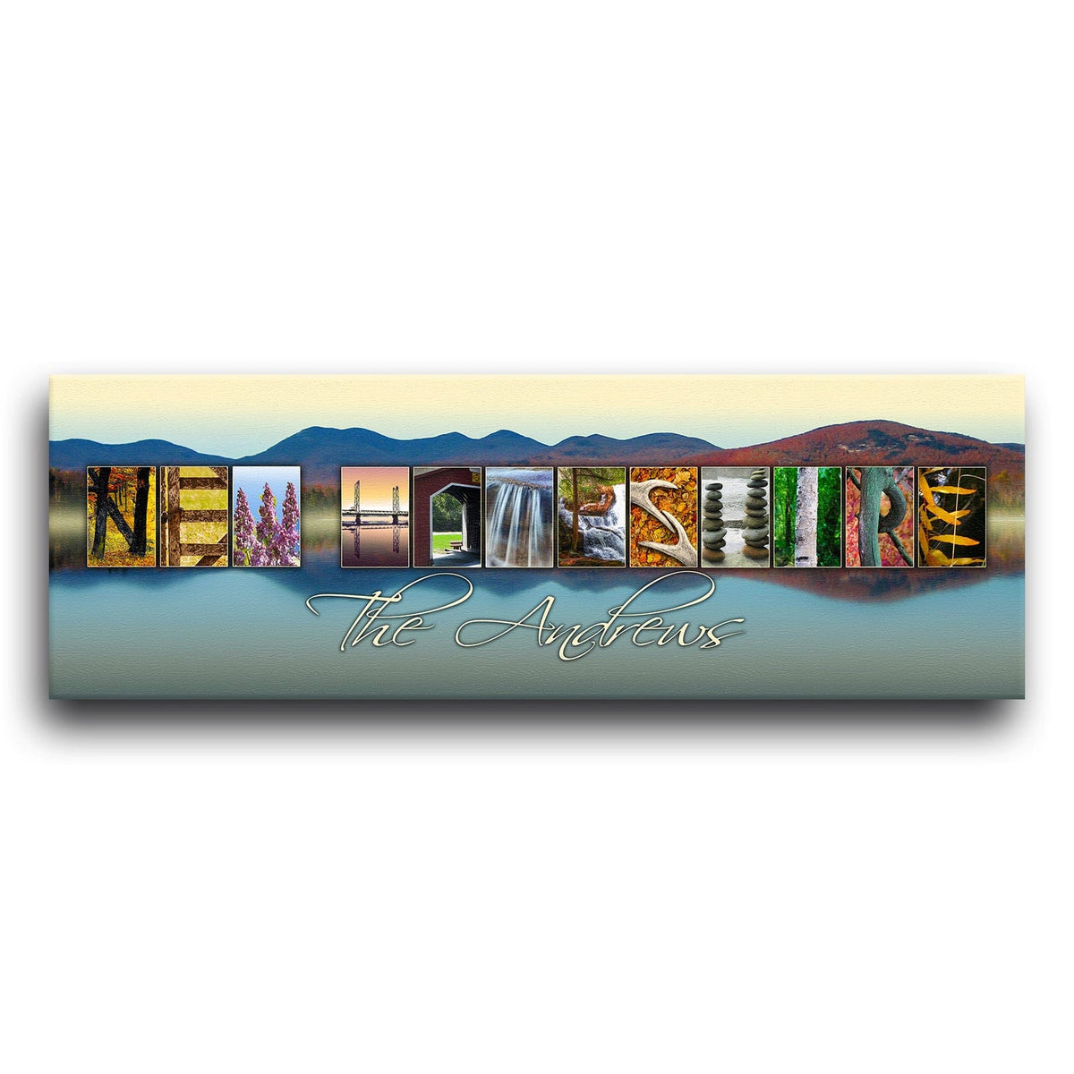 Personal-Prints art NEW HAMPSHIRE - State Name Art