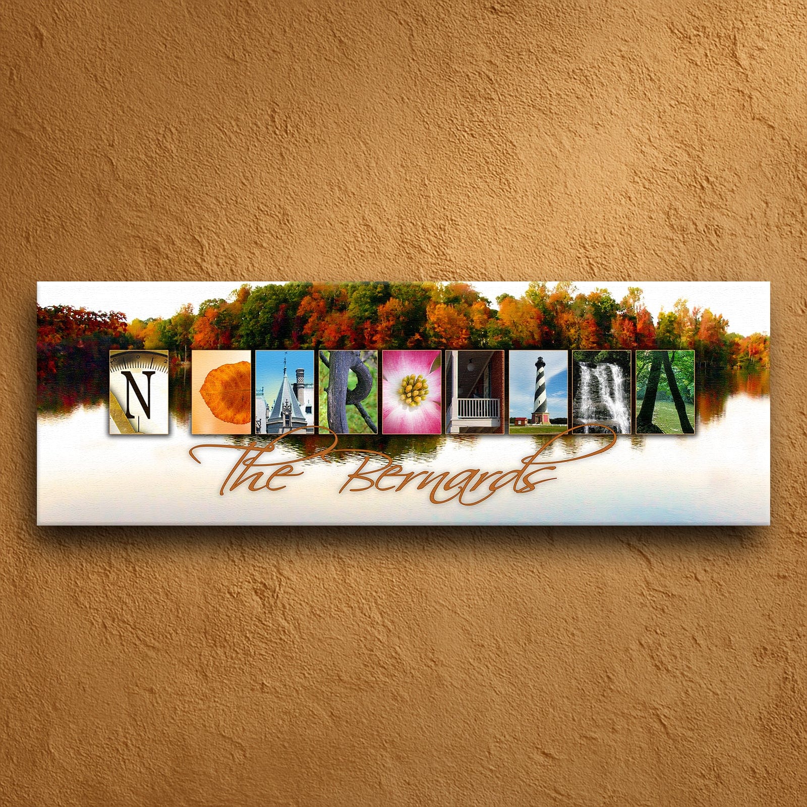 Personal-Prints art NORTH CAROLINA - State Name Art