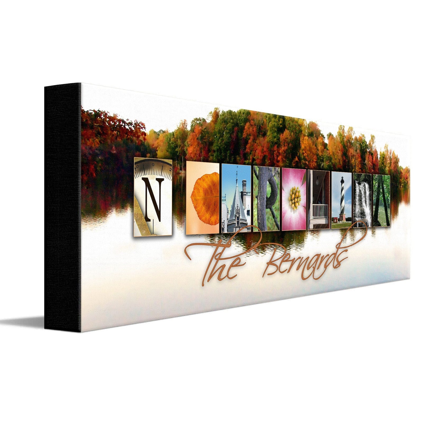 Personal-Prints art NORTH CAROLINA - State Name Art