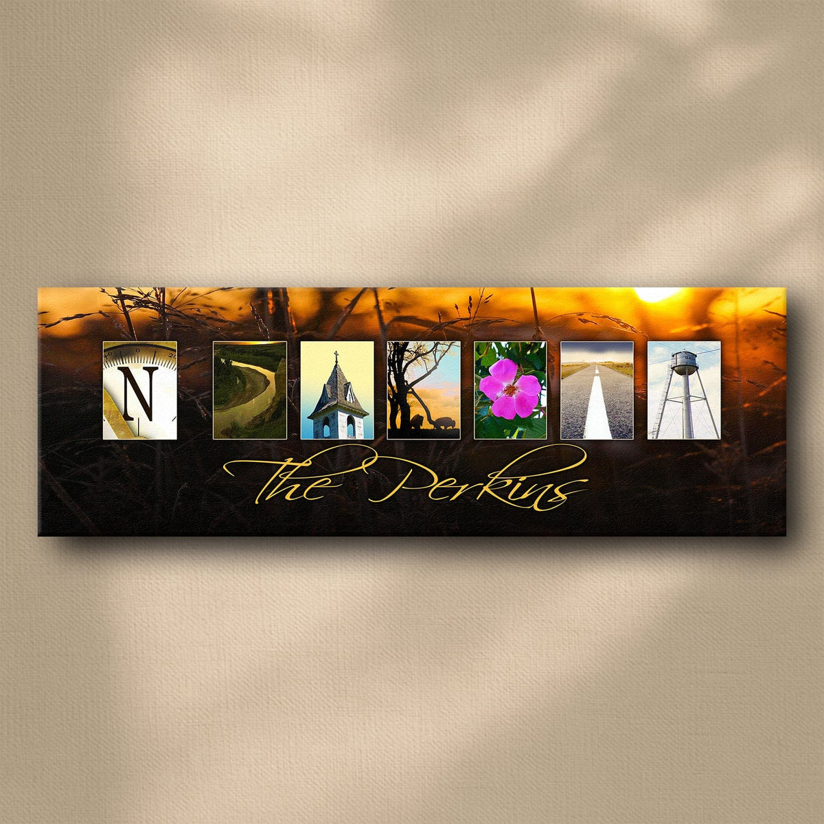Personal-Prints art NORTH DAKOTA - State Name Art