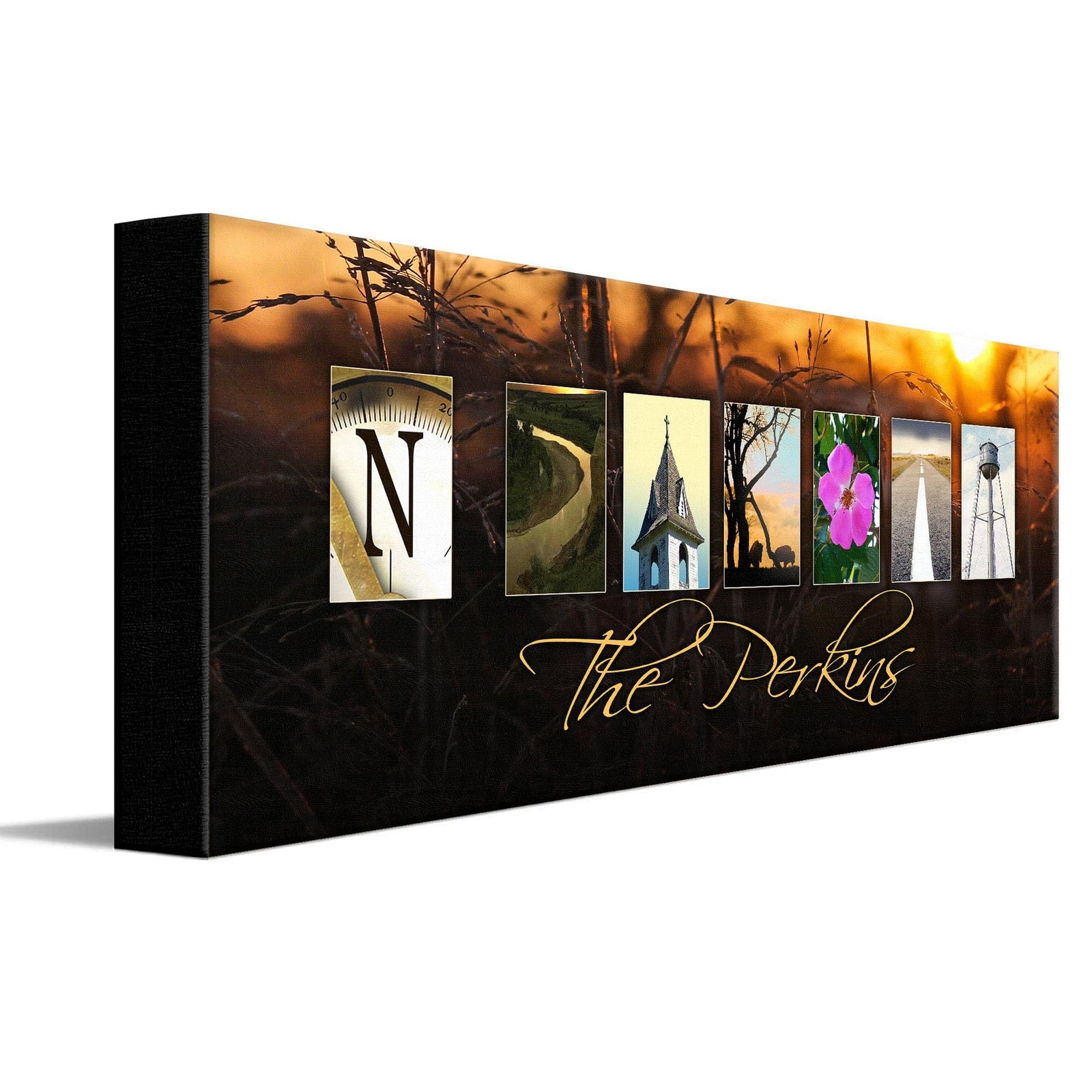 Personal-Prints art NORTH DAKOTA - State Name Art