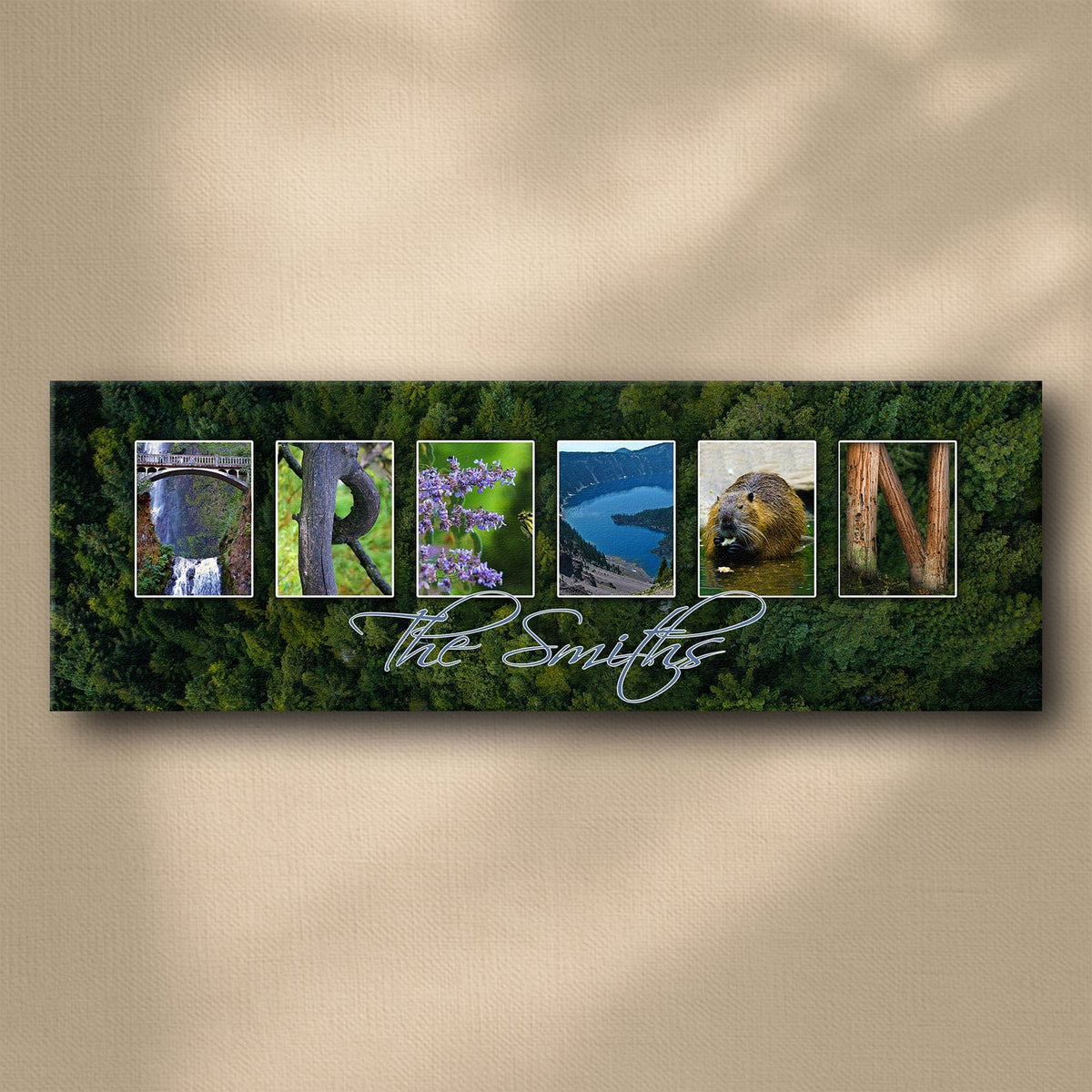 Personal-Prints art OREGON - State Name Art
