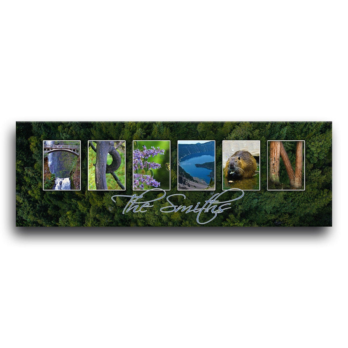 Personal-Prints art OREGON - State Name Art