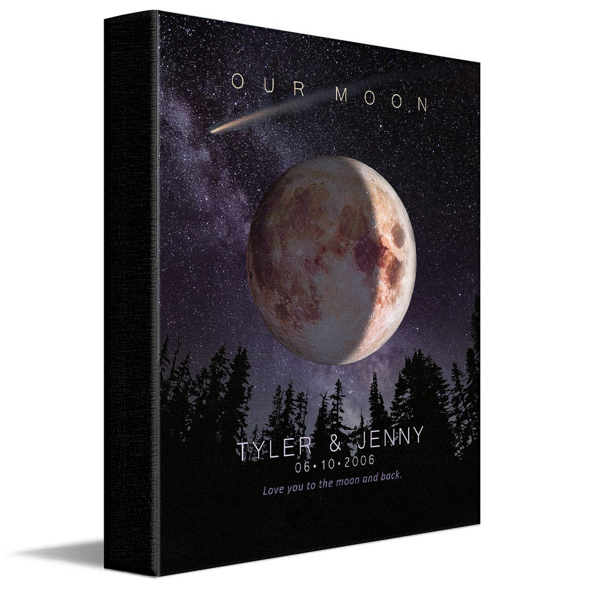 Personal-Prints art Our Moon - Personalized Gift