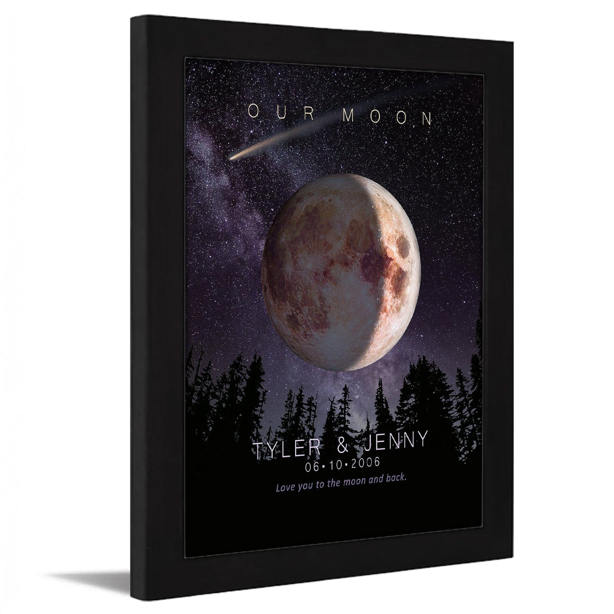 Personal-Prints art Our Moon - Personalized Gift