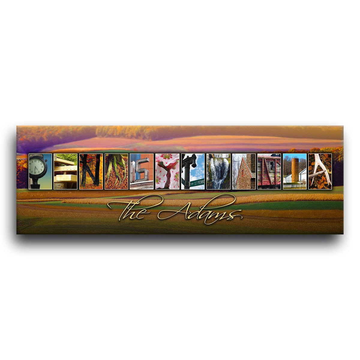 Personal-Prints art PENNSYLVANIA - State Name Art
