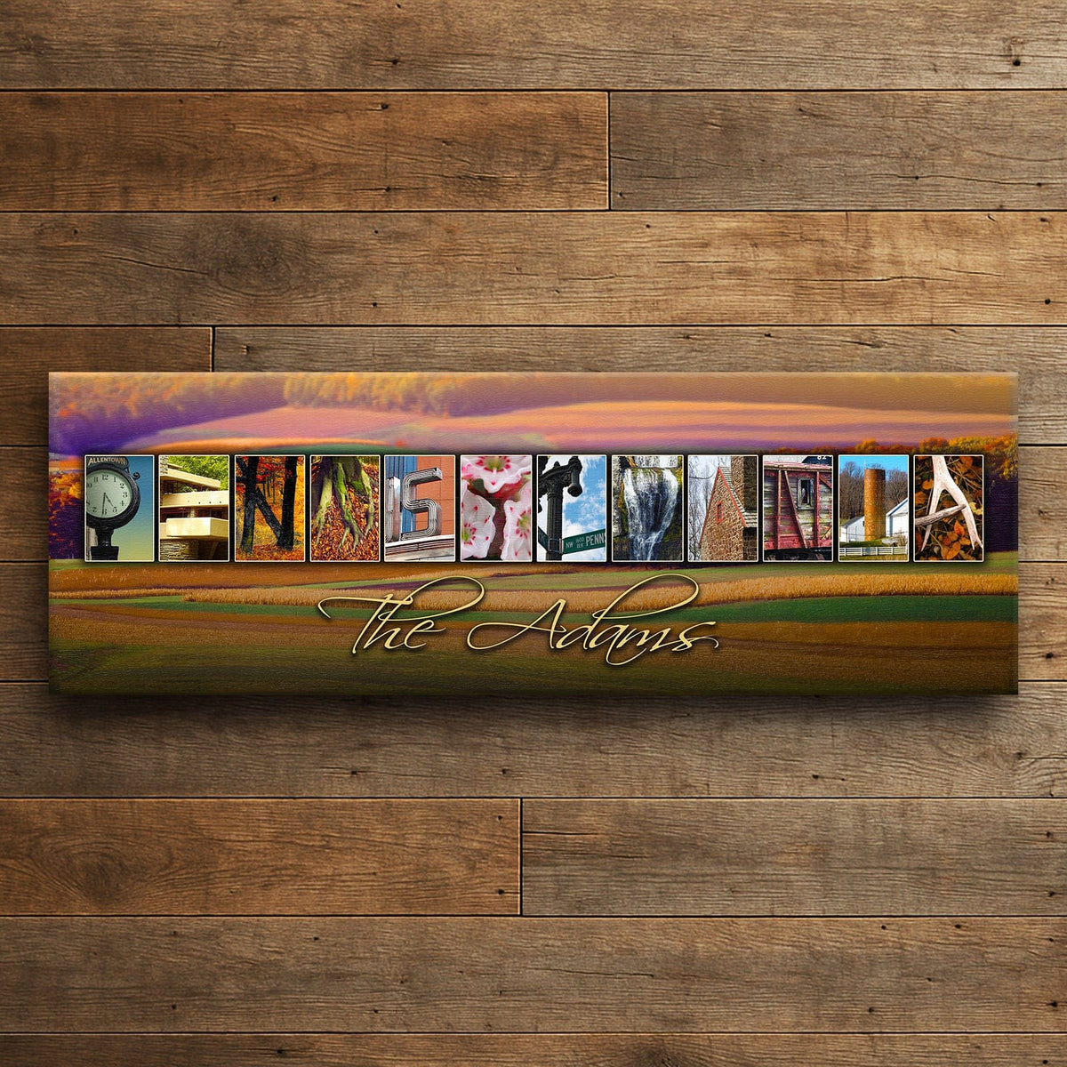 Personal-Prints art PENNSYLVANIA - State Name Art