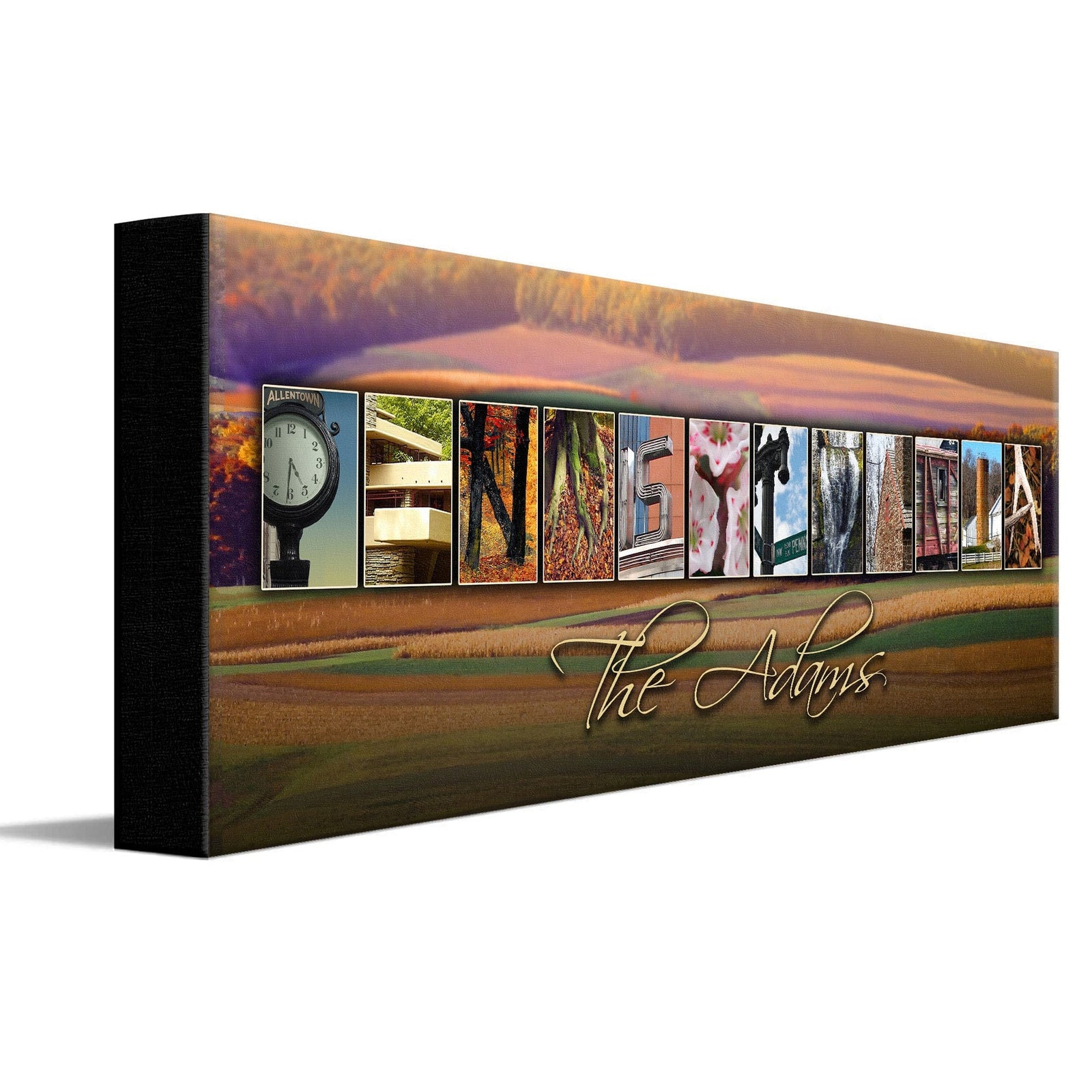 Personal-Prints art PENNSYLVANIA - State Name Art