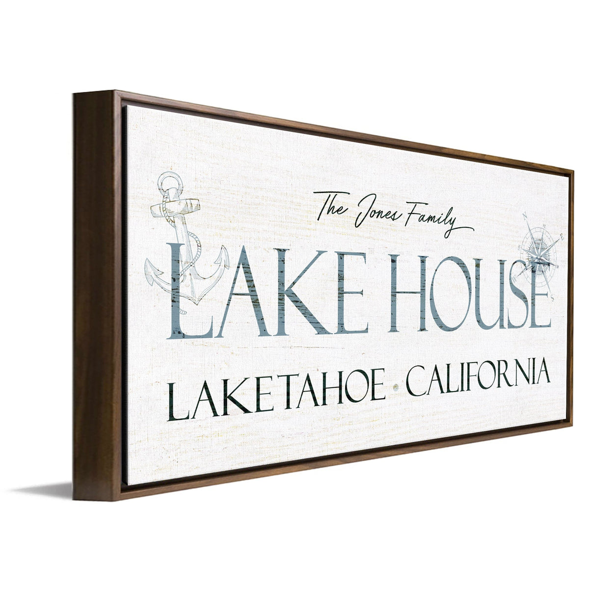 Personal-Prints art Personalized Family Lake House Sign