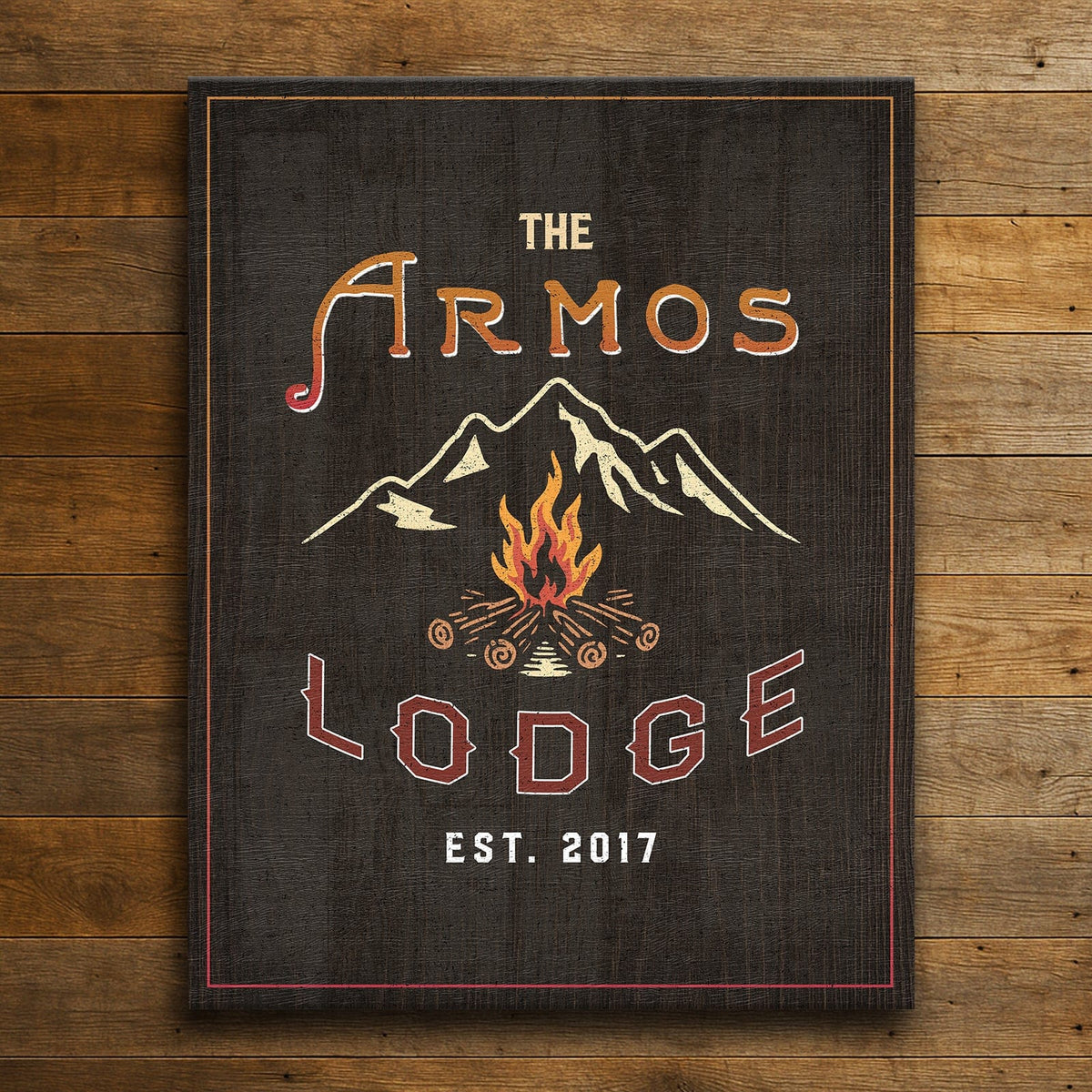 Personal-Prints art Personalized Lodge Sign
