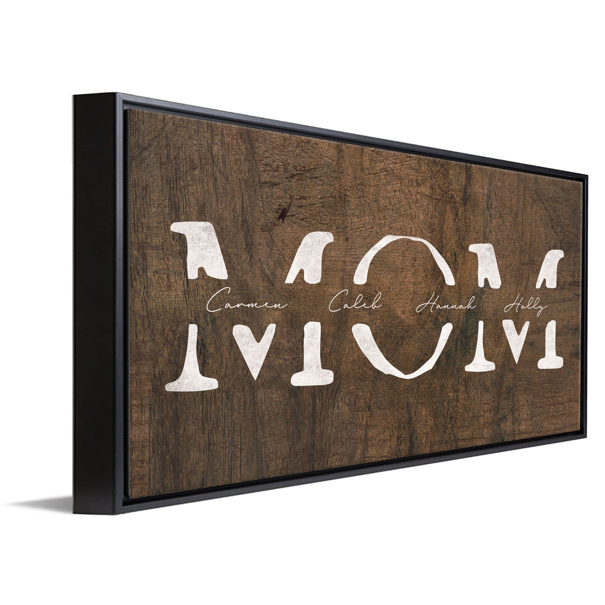 Personal-Prints art Personalized Rustic Mom Sign